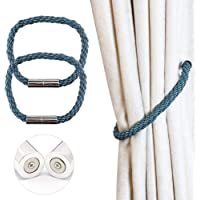 Shackcom 2 Piezas Imán para Cortinas-Cuerda Abrazaderas de Cortina magnéticos - Hebillas de Europa-Decoración de La…